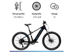 E-Bike Mountainbike »Z898«, 27,5 Zoll