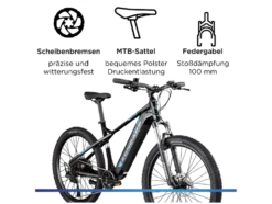 E-Bike Mountainbike »Z898«, 27,5 Zoll