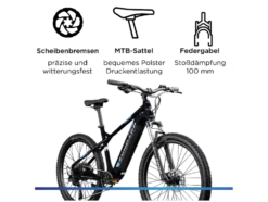 E-Bike Mountainbike »Z898«, 27,5 Zoll