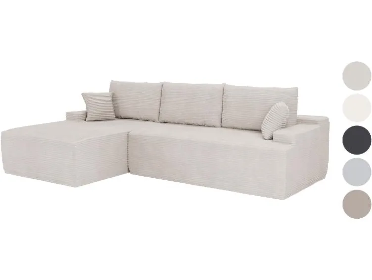 Ecksofa »Coredo« im Cord-Look