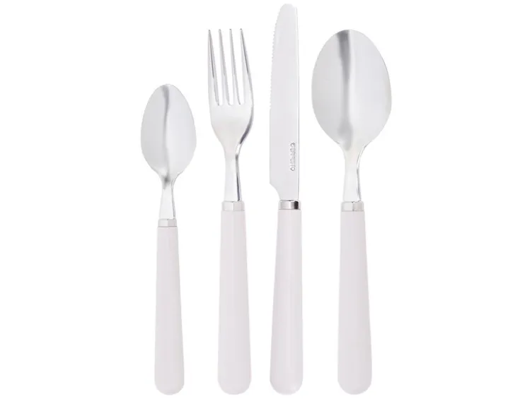 Edelstahl-Besteck-Set mit Kunststoffgriff, 24-teilig