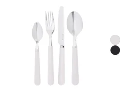 Edelstahl-Besteck-Set mit Kunststoffgriff, 24-teilig