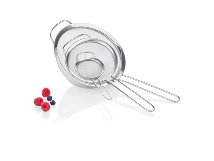 Edelstahl-Küchensieb-Set, 3 Stück