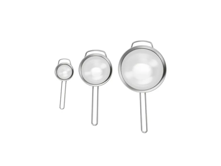 Edelstahl-Küchensieb-Set, 3 Stück