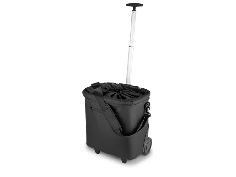 Einkaufstrolley, 40 l, mit Teleskopgriff und Innentasche mit Einkaufswagen-Chips