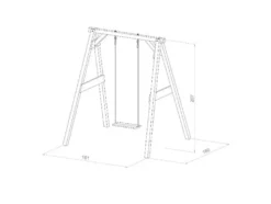 Einzelschaukel »Braun«
