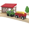 Eisenbahn-Set Feuerwehr / Countryside, aus Buchenholz