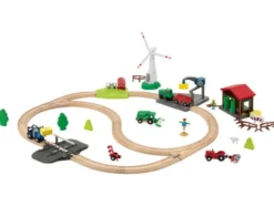 Eisenbahn-Set Feuerwehr / Eisenbahn-Set Passagierzug / Eisenbahn-Set Farm, 36-teilig / 50-teilig / 49-teilig