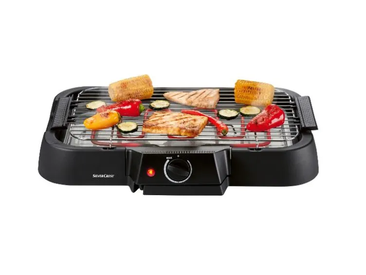 Elektro-Tisch-und-Stand-Grill, mit stufenloser Temperatureinstellung