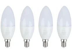 4er Set - Leuchtmittel Lichtfarbensteuerung, Zigbee Smart Home, 6 Watt, E14