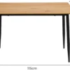 Esszimmertisch, 115 x 80 x 75 cm