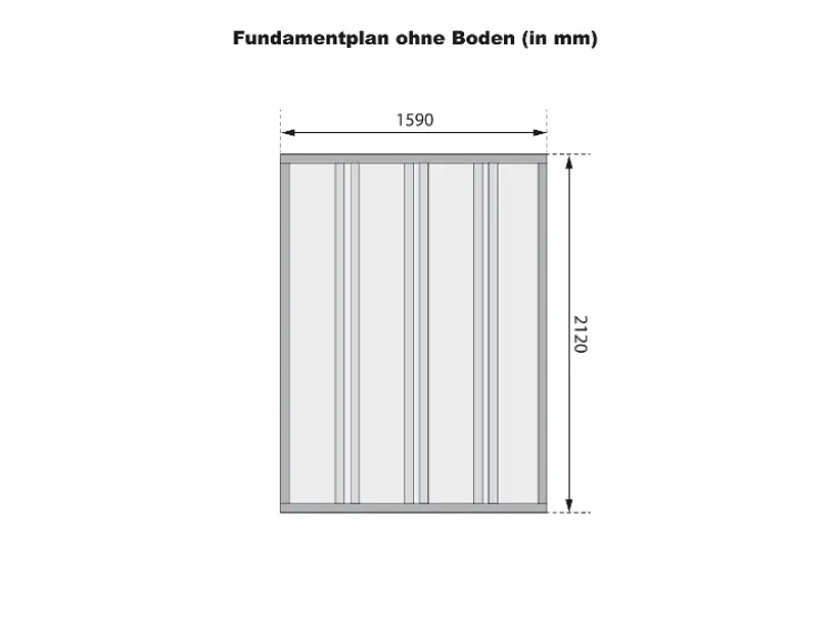 Fahrradgarage für 3 Fahrräder