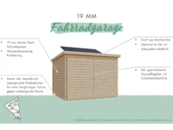 Fahrradgarage für 3 Fahrräder