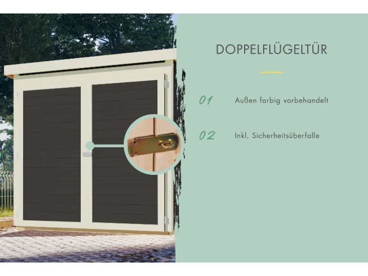 Fahrradgarage für 3 Fahrräder