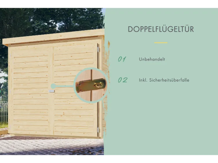 Fahrradgarage für 3 Fahrräder