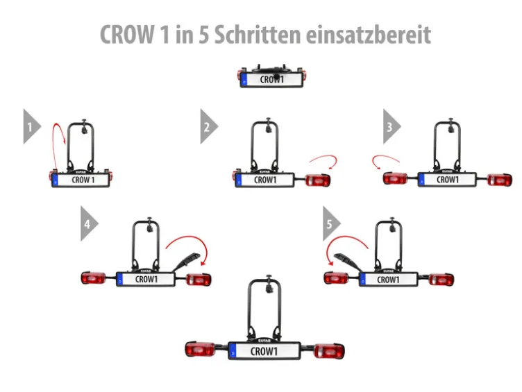 Fahrradträger CROW 1, 1 Fahrrad