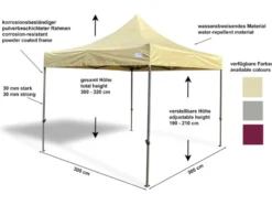 Faltpavillon Premium Line