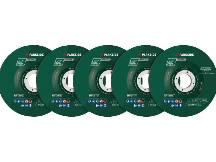 Fächerscheiben-Set / Klettschleifteller mit Schleifpapier-Set / Reinigungsscheibe / Schruppscheiben-Set, Ø 125 mm