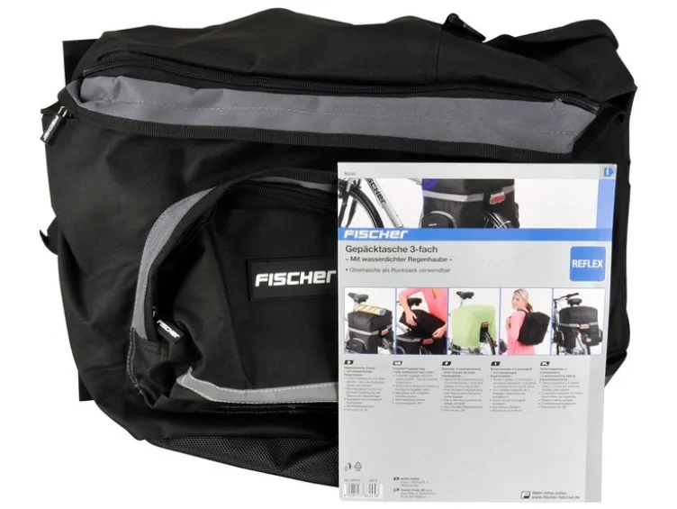 FISCHER Gepäckträgertasche 3fach