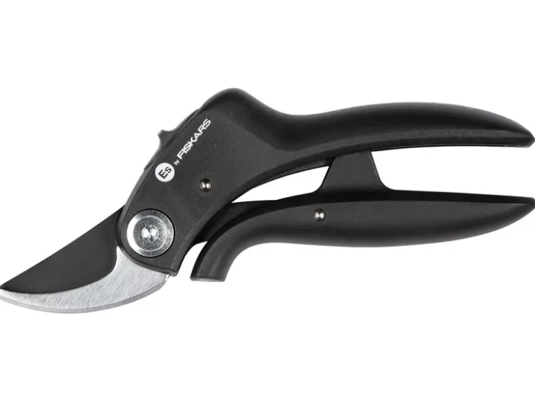 Fiskars Gartenschere, Bypass, Klinge aus Präzisionsstahl, mit Antihaftbeschichtung