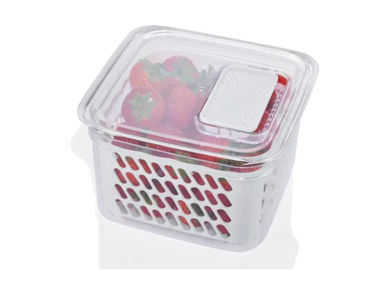 Frischhaltebox / Frischhalteboxen-Set, mit herausnehmbarer Abtropfeinsatz