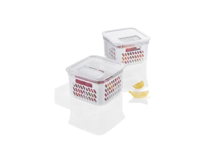 Frischhaltebox / Frischhalteboxen-Set, mit herausnehmbarer Abtropfeinsatz