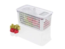 Frischhaltebox / Frischhalteboxen-Set, mit herausnehmbarer Abtropfeinsatz