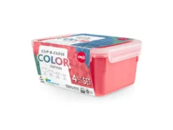 Frischhaltedosen-Set Clip & Close Color Edition, 4er-Set
