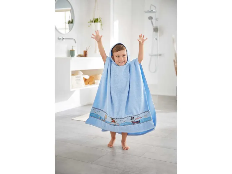 Frottier Poncho, 70 x 70 cm, mit Kapuze