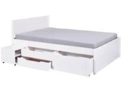 Funktionsbett »Efetivo«, mit integrierten Nachtkommoden und Lattenroste
