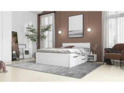 Funktionsbett »Efetivo«, mit integrierten Nachtkommoden und Lattenroste