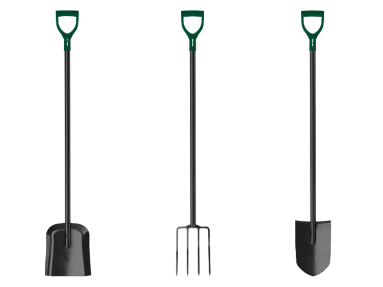 Gartengeräte-Set »Spitzspaten, Schaufel & Grabegabel«, 3-teilig