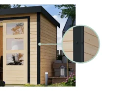 Gartenhaus »Hybrido«, Metall-Holzkonstruktion