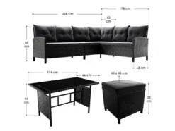 Gartenlounge »Manacor«, 4-teilig