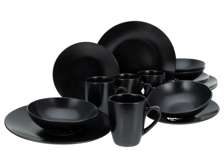 Geschirrset »Black Matt«, 16-teilig