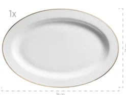 Geschirrset »Professional Dining«, mit Goldrand, 24-teilig