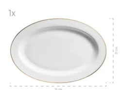 Geschirrset »Professional Dining«, mit Goldrand, 24-teilig