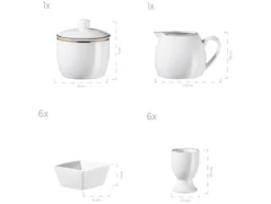 Geschirrset »Professional Dining«, mit Goldrand, 24-teilig