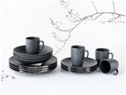 Geschirrset »Schiefer Black«