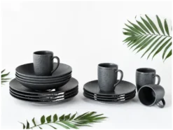 Geschirrset »Schiefer Black«