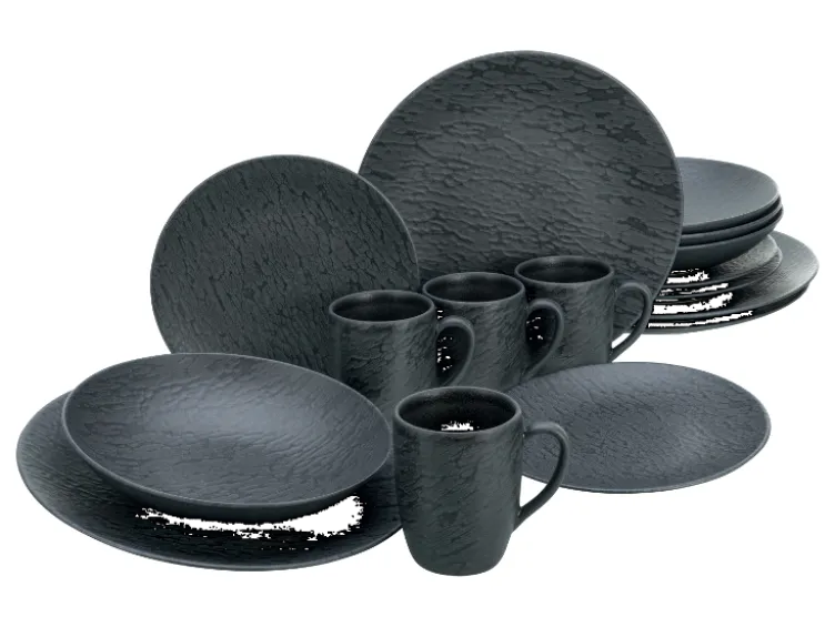 Geschirrset »Schiefer Black«