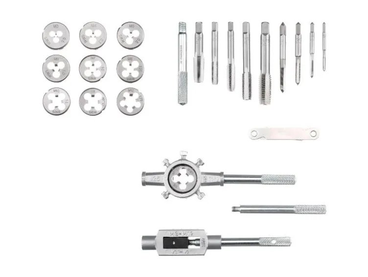 Gewindebohrer-Schneideisen-Set, 21-teilig