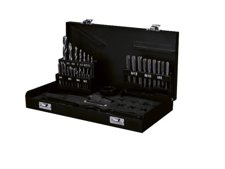 Gewindebohrer-/Schneideisen-Set, inkl. Aufbewahrungsbox