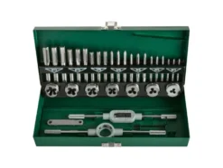 Gewindebohrer-/ Schneideisen-Set, 32-teilig