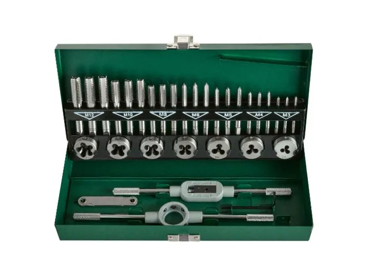 Gewindebohrer-/ Schneideisen-Set, 32-teilig