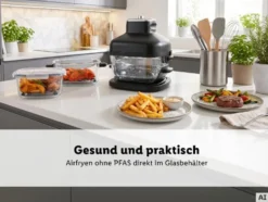 Glas-Heißluftfritteuse »SHFDG 1500 A1«, 2 l bzw. 4 l
