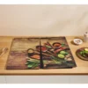 Glas-Herdabdeckplatten, 2 Stück