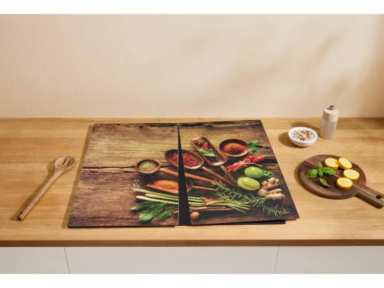 Glas-Herdabdeckplatten, 2 Stück