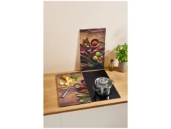 Glas-Herdabdeckplatten, 2 Stück