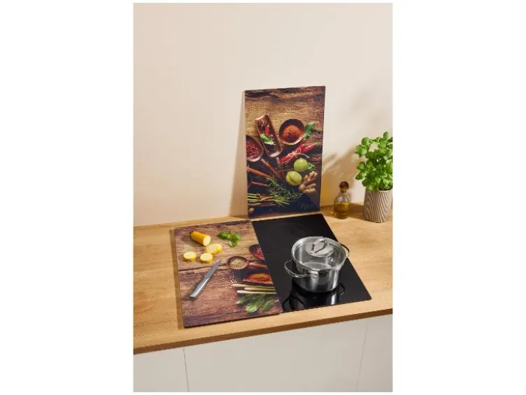 Glas-Herdabdeckplatten, 2 Stück